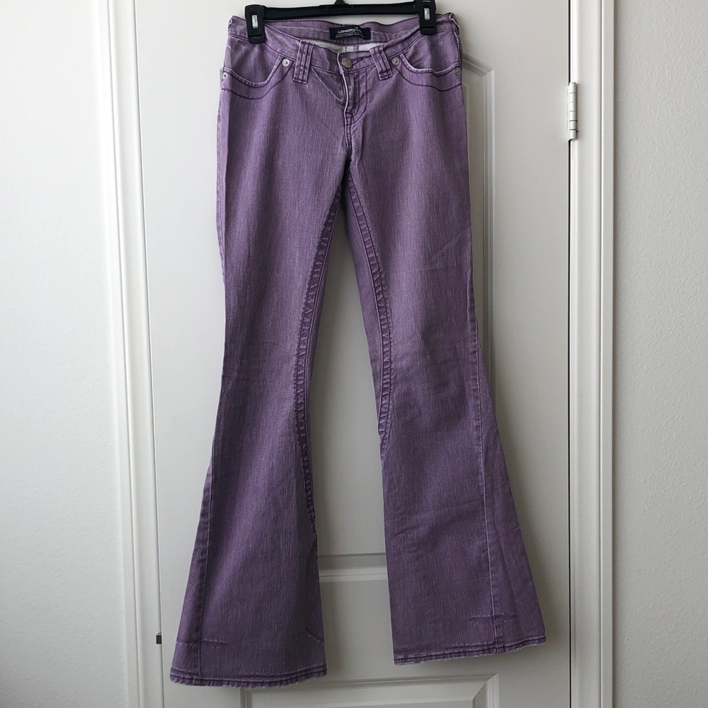 LONDONJEAN Lavender Flare Jeans